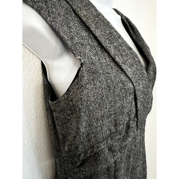 Hobbs Sleevless Sheath Dress In Black White Mix Wool Size 12 Uk Career Office - Picture 2 of 9